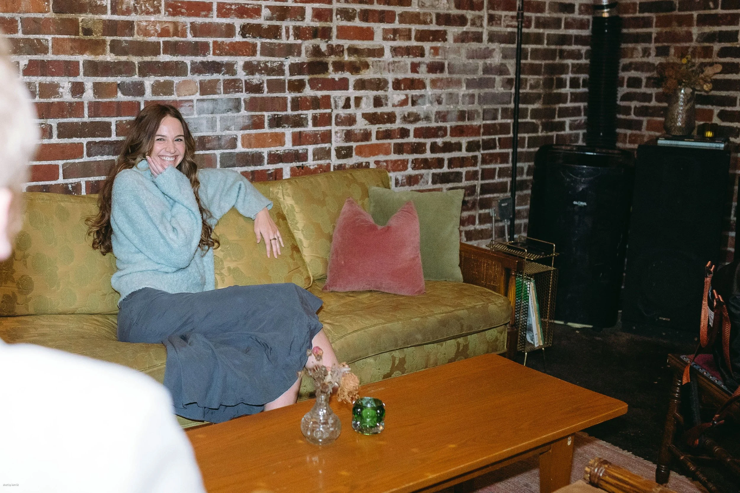 Cozy living room moment